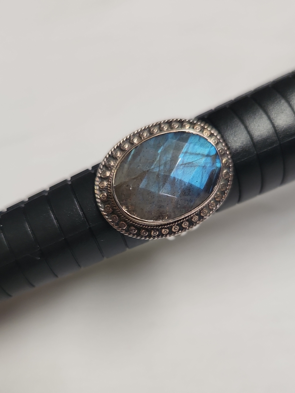 NICKY BUTLER NB Lovely Labradorite 925 Estate Ring, Size 9